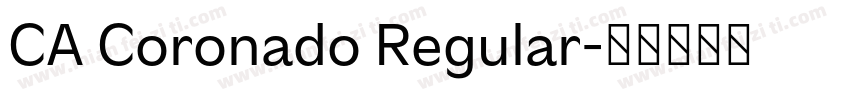 CA Coronado Regular字体转换